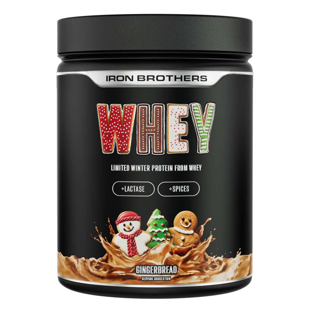 Whey Protein (Winter Edition) von Iron Brothers - Gingerbread, Lebkuchen Geschmack