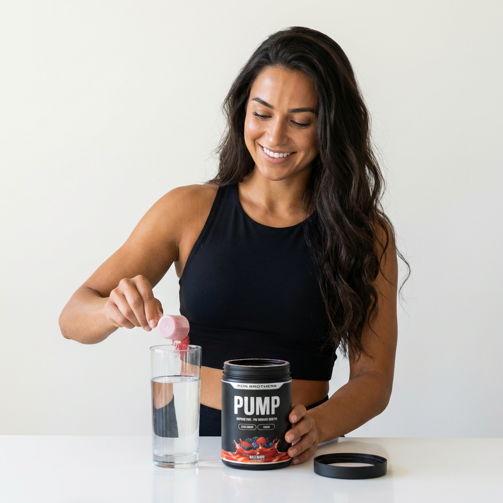Kraftvolle Performance ohne Koffein-Kick - Pump Fuel von Iron Brothers - Pre Workout booster