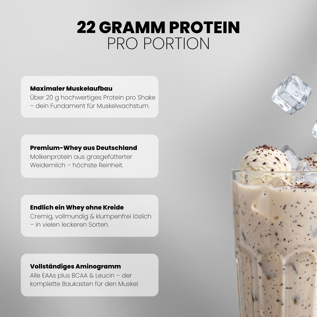 Whey Protein Doppelpack von Iron Brothers Stracciatella Icedream - Stracciatella Geschmack - Vorteile #geschmack_stracciatella-icedream